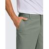 imageCRZ YOGA Mens All Day Comfy Golf Shorts  7quot9quot Stretch Lightweight Flat Front for Casual Work with PocketsGrey Sage