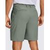 imageCRZ YOGA Mens All Day Comfy Golf Shorts  7quot9quot Stretch Lightweight Flat Front for Casual Work with PocketsGrey Sage