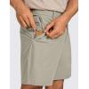 imageCRZ YOGA Mens All Day Comfy Golf Shorts  7quot9quot Stretch Lightweight Flat Front for Casual Work with PocketsKhali Barley