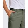 imageCRZ YOGA Mens All Day Comfy Golf Shorts  7quot9quot Stretch Lightweight Flat Front for Casual Work with PocketsLight Army Green