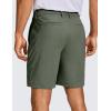 imageCRZ YOGA Mens All Day Comfy Golf Shorts  7quot9quot Stretch Lightweight Flat Front for Casual Work with PocketsLight Army Green