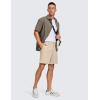 imageCRZ YOGA Mens All Day Comfy Golf Shorts  7quot9quot Stretch Lightweight Flat Front for Casual Work with PocketsRaw Linen