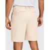 imageCRZ YOGA Mens All Day Comfy Golf Shorts  7quot9quot Stretch Lightweight Flat Front for Casual Work with PocketsRaw Linen