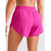 imageCRZ YOGA Mid Waisted Dolphin Athletic Shorts for Women 4quot Lightweight High Split for Gym Workout with Liner Quick DryHibiscus Purple