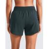 imageCRZ YOGA Mid Waisted Dolphin Athletic Shorts for Women 4quot Lightweight High Split for Gym Workout with Liner Quick DryMelanite