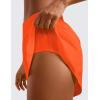 imageCRZ YOGA Mid Waisted Dolphin Athletic Shorts for Women 4quot Lightweight High Split for Gym Workout with Liner Quick DryNeon Orange