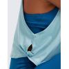 imageCRZ YOGA Pima Cotton Cropped Workout Tank Tops for Women  Sleeveless Sports Athletic Yoga Running Gym Crop ShirtsDeep Armholepure Blue