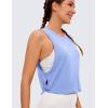 imageCRZ YOGA Pima Cotton Cropped Workout Tank Tops for Women  Sleeveless Sports Athletic Yoga Running Gym Crop ShirtsPeriwinkle Purple