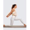 imageCRZ YOGA Pima Cotton Cropped Workout Tank Tops for Women  Sleeveless Sports Athletic Yoga Running Gym Crop ShirtsWhite Opal