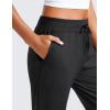imageCRZ YOGA Soft Stretchy Joggers Sweatpants Women 25 Capri Casual Lounge Pajama Workout Sweat Pants with PocketsBlack