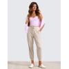 imageCRZ YOGA Soft Stretchy Joggers Sweatpants Women 25 Capri Casual Lounge Pajama Workout Sweat Pants with PocketsMojave Tan