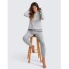 imageCRZ YOGA Soft Stretchy Joggers Sweatpants Women 25 Capri Casual Lounge Pajama Workout Sweat Pants with PocketsSterling