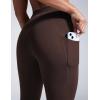 imageCRZ YOGA Women Butterbreeze Workout Leggings with Pockets 25  High Waist Tummy Control Athletic Gym Yoga Running PantsHot Fudge Brown