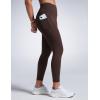 imageCRZ YOGA Women Butterbreeze Workout Leggings with Pockets 25  High Waist Tummy Control Athletic Gym Yoga Running PantsHot Fudge Brown