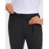 imageCRZ YOGA Womens 4Way Stretch Ankle Golf Pants 78 Casual Dress Work Athletic Travel Workout Sweatpants with PocketsBlack