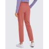 imageCRZ YOGA Womens 4Way Stretch Ankle Golf Pants 78 Casual Dress Work Athletic Travel Workout Sweatpants with PocketsBriar Rose