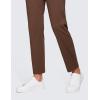 imageCRZ YOGA Womens 4Way Stretch Ankle Golf Pants 78 Casual Dress Work Athletic Travel Workout Sweatpants with PocketsCoffee Brown