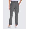 imageCRZ YOGA Womens 4Way Stretch Ankle Golf Pants 78 Casual Dress Work Athletic Travel Workout Sweatpants with PocketsDark Carbon