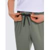 imageCRZ YOGA Womens 4Way Stretch Ankle Golf Pants 78 Casual Dress Work Athletic Travel Workout Sweatpants with PocketsGrey Sage