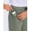 imageCRZ YOGA Womens 4Way Stretch Ankle Golf Pants 78 Casual Dress Work Athletic Travel Workout Sweatpants with PocketsGrey Sage