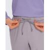 imageCRZ YOGA Womens 4Way Stretch Ankle Golf Pants 78 Casual Dress Work Athletic Travel Workout Sweatpants with PocketsGull Gray