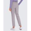 imageCRZ YOGA Womens 4Way Stretch Ankle Golf Pants 78 Casual Dress Work Athletic Travel Workout Sweatpants with PocketsGull Gray