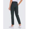 imageCRZ YOGA Womens 4Way Stretch Ankle Golf Pants 78 Casual Dress Work Athletic Travel Workout Sweatpants with PocketsMelanite