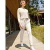 imageCRZ YOGA Womens 4Way Stretch Ankle Golf Pants 78 Casual Dress Work Athletic Travel Workout Sweatpants with PocketsMilky White Bone