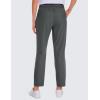 imageCRZ YOGA Womens 4Way Stretch Ankle Golf Pants 78 Casual Dress Work Athletic Travel Workout Sweatpants with PocketsMysterious Grey