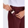 imageCRZ YOGA Womens 4Way Stretch Ankle Golf Pants 78 Casual Dress Work Athletic Travel Workout Sweatpants with PocketsNoctilucence Red