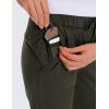 imageCRZ YOGA Womens 4Way Stretch Ankle Golf Pants 78 Casual Dress Work Athletic Travel Workout Sweatpants with PocketsOlive Green