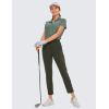 imageCRZ YOGA Womens 4Way Stretch Ankle Golf Pants 78 Casual Dress Work Athletic Travel Workout Sweatpants with PocketsOlive Green