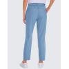 imageCRZ YOGA Womens 4Way Stretch Ankle Golf Pants 78 Casual Dress Work Athletic Travel Workout Sweatpants with PocketsUniverse Blue