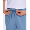 imageCRZ YOGA Womens 4Way Stretch Ankle Golf Pants 78 Casual Dress Work Athletic Travel Workout Sweatpants with PocketsUniverse Blue