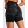 imageCRZ YOGA Womens ButterLuxe Biker Shorts 6 Inches  High Waisted Workout Running Volleyball Spandex YogaBlack Tie Dye Flowers