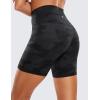 imageCRZ YOGA Womens ButterLuxe Biker Shorts 6 Inches  High Waisted Workout Running Volleyball Spandex YogaDark Grey Camouflage 2