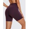 imageCRZ YOGA Womens ButterLuxe Biker Shorts 6 Inches  High Waisted Workout Running Volleyball Spandex YogaDeep Purple