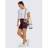 imageCRZ YOGA Womens ButterLuxe Biker Shorts 6 Inches  High Waisted Workout Running Volleyball Spandex YogaDeep Purple