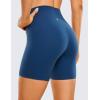 imageCRZ YOGA Womens ButterLuxe Biker Shorts 6 Inches  High Waisted Workout Running Volleyball Spandex YogaFrench Navy