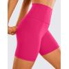 imageCRZ YOGA Womens ButterLuxe Biker Shorts 6 Inches  High Waisted Workout Running Volleyball Spandex YogaGranita Pink
