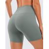 imageCRZ YOGA Womens ButterLuxe Biker Shorts 6 Inches  High Waisted Workout Running Volleyball Spandex YogaGrey Sage