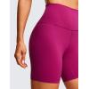 imageCRZ YOGA Womens ButterLuxe Biker Shorts 6 Inches  High Waisted Workout Running Volleyball Spandex YogaMagenta Purple