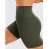 imageCRZ YOGA Womens ButterLuxe Biker Shorts 6 Inches  High Waisted Workout Running Volleyball Spandex YogaOlive Green