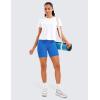imageCRZ YOGA Womens ButterLuxe Biker Shorts 6 Inches  High Waisted Workout Running Volleyball Spandex YogaSparkle Blue