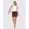 imageCRZ YOGA Womens ButterLuxe Biker Shorts 6 Inches  High Waisted Workout Running Volleyball Spandex YogaTaupe