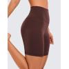 imageCRZ YOGA Womens ButterLuxe Biker Shorts 6 Inches  High Waisted Workout Running Volleyball Spandex YogaTaupe