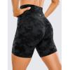 imageCRZ YOGA Womens ButterLuxe Biker Shorts 6 Inches  High Waisted Workout Running Volleyball Spandex YogaTie Dye Smoke Ink