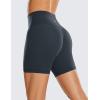 imageCRZ YOGA Womens ButterLuxe Biker Shorts 6 Inches  High Waisted Workout Running Volleyball Spandex YogaTrue Navy