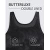 imageCRZ YOGA Womens Butterluxe Double Lined Workout Tank Tops Scoop Neck Racerback Cropped Casual Sleeveless ShirtBlack Tie Dye Flowers
