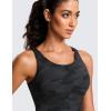 imageCRZ YOGA Womens Butterluxe Double Lined Workout Tank Tops Scoop Neck Racerback Cropped Casual Sleeveless ShirtDark Grey Camouflage 2